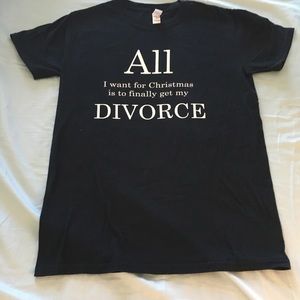 Small funny t-shirt about Divorce